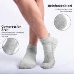 Lapulas Athletic Running Ankle Socks, Low Cut Cushioned Anti-Blister Tab Sports Socks Men Women 6Pairs - Image 3