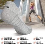 Lapulas Athletic Running Ankle Socks, Low Cut Cushioned Anti-Blister Tab Sports Socks Men Women 6Pairs - Image 5