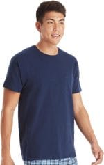Hanes Men's Pocket T-Shirt Pack, 6-Pack, Cool & Breathable Cotton Tees, Stay-Tucked Undershirts for Men - Image 3