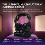 Logitech G Astro A50 X Omni-Platform Wireless Gaming Headset + Base Station for PS5, Xbox, PC: PLAYSYNC Video & Audio Switcher, HDMI 2.1 4K 120Hz VRR, - Image 3