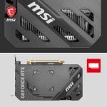 MSI GeForce RTX 4060 Ventus 2X Black 8G OC Gaming Graphics Card - 8GB GDDR6X, PCI Express Gen 4, 128-bit, 3X DP v 1.4a, HDMI 2.1a (Supports 4K & 8K HDR) - Image 4