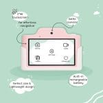 Kidamento Kids Digital Camera & Video Camcorder with Touchscreen, Soft Silicone Casing, Detachable Lens Cap, 32GB Memory Card - Model K Meowie The Cat - Image 3