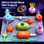 STEM Science Kit for Kids Ages 3-12，31 Electronic Parts, 300+ Fun Projects, No Soldering, 18-Page Guide, DIY Electronics Exploration Toy, Gifts for Boys & Girls - Image 3