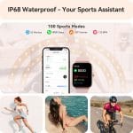 Smart Watch for Women Android & iPhone, Alexa Built-in, IP68 Waterproof Activity Fitness Tracker with Bluetooth Call (Answer/Make), 1.8" Smartwatch with Heart Rate/SpO2/Sleep Monitor, 100+ Sports Mode - Image 4