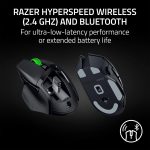 Razer Basilisk V3 X HyperSpeed Customizable Wireless Gaming Mouse: Mechanical Switches Gen-2-5G Advanced 18K Optical Sensor - Chroma RGB 9 Programmable Controls 535 Hr Battery Classic Black - Image 4