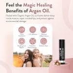 Moroccan Magic Organic Pure Coconut Lip Balm 3 Pack | Ultra-Hydrating Argan & Essential Oil Lip Moisturizer + Vitamin E | Natural Chapstick for Dry Lips | Smooth, Non-Toxic | Organic Lip Balm - Image 3