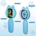 Microscope for Kids, Digital Microscope, 2Inch IPS Screen Kids Miniscope with 8Led Lights, Portable Mini Scope Kids Educational Science Toys, Birthday Chrismas for Age 3-12 Years[Blue] - Image 3