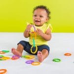 Bright Starts Lots of Links Rings Toys for Stroller or Carrier Seat, BPA-Free, Ages 0 Months Plus, Multicolor, 24 Count - Image 3