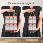 bagmad 100 Pack 8x4.75x10 Inch Plain Medium Paper Bags with Handles Bulk, Brown Kraft Craft Gift Bags, Grocery Shopping Retail Birthday Party Favors Wedding Sacks (Natural Brown, 100pcs) - Image 3