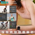 Smart Watch for Women Men(Answer/Make Call), Smartwatches with Heart Rate/SpO2/Sleep/Stress Monitor, IP68 Waterproof Activity Tracker for Android iPhone, 100+ Sports Fitness Watches (Pink, 2.01“) - Image 4