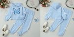 AMCLOS Girl Outfit Sets 5-14 Years Kids Clothes Cute Butterfly Long Sleeve Pullover Hooded Crop Tops+Sweatpant Set Fall - Image 6