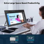 21.5" Portable Monitor, 1080P FHD 100HZ Large Portable Gaming Monitor w/Kickstand & VESA, IPS USB-C HDMI External Screen for Laptops, MacBook, Phones, Mini PC - Image 3