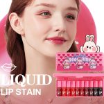 Eakroo 10 Colors Lip Tint Stain Set, Korean Lip Gloss Watery Lip Stain Moisturizing Mini Liquid Lipstick Set, Blush for Cheeks, Lipstick for Women, Non-Stick Cup, Long-Lasting, Vivid Color (Set B) - Image 3