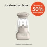 bella 10 Speed Countertop Blender, Juicer & Smoothie Maker, Fits-anywhere™ Kitchenware, Slim Flip & Store Design, Dishwasher Safe 48oz Capacity Pitcher & Lid, Stainless Steel Blade, 450 Watt, Oatmilk - Image 3