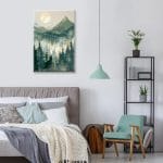 JOOZ Mountain Paint by Number for Adults, Paint by Numbers Kit for Adults with Frame, DIY Mountain Landscape Paint by Number Kits Framed Canvas, Oil Painting Kit for Home Wall Decor 8 x 12 Inch - Image 4