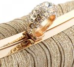 jessie Clutch Purse for Women Pleated Glitter Evening Bag for Crystal Bridal Wedding Party with Rhinestone - Image 4