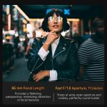 Rollei AF 85mm F/1.8 Lens for Sony FE - STM Autofocus for Sony E Mount Cameras, Full Metal Body, 477g, Compatible with APS-C FX30/ZV-E10/A6000–A6700/A5000/A5100 and Full-Frame ZV-E1/FX3/A1/A1II/A9/A7 - Image 4