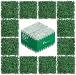 20"x20" Grass Wall,12PCS Artificial Boxwood Panels,4 Layers Plant Wall, Greenery Backdrop,Privacy Hedge Screen,Green Panels Decor for Outdoor Garden and Indoor Home Wedding - Image 2