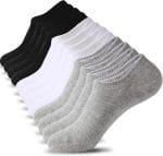6/10 Pairs Non Slip No Show Socks Womens and Mens Low Cut Invisible Liner Ankle Socks - Image 2
