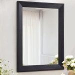 AAZZKANG Wall Mirror Black Rectangle Mirrors for Wall with Wood Framed Decorative for Bedroom Bathroom Living Room Farmhouse Entryway Hanging Small - Image 2