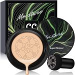 Air Cushion CC Cream Mushroom Head Foundation, Moisturizing BB Cream Makeup Long Lasting Matte Concealer (Natural) - Image 2