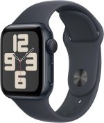 Apple Watch SE (2nd Gen) [GPS 40mm] Smartwatch with Midnight Aluminum Case with Midnight Sport Band S/M. Fitness and Sleep Trackers, Crash Detection, Heart Rate Monitor, Retina Display - Image 2