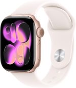 Apple Watch Series 11 [GPS 42mm] Smartwatch with Rose Gold Aluminum Case with Light Blush Sport Band - S/M. Sleep Score, Fitness Tracker, Health Monitoring, Always-On Display, Water Resistant - Image 2