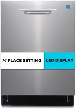 BLACK+DECKER 24" Designer Series Built-In Dishwasher, 14-Place Setting Capacity with Stainless Steel Tub, 6 Wash Programs and Smart Wash System, Low Noise, ENERGY STAR Certified, BDW400MS - Image 2