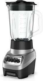 BLACK+DECKER PowerCrush Multi-Function Blender with 6-Cup Glass Jar, 4 Speed Settings, Silver - Image 2