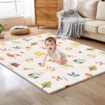 Baby Play Mat, 50 x 50 Inch Play Mat Perfect for Use Baby Playpen, Foldable Baby Foam Playmat for Floor, Portable Waterproof Activity PlayMats for Babies, Infants and Toddlers - Image 2