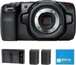 Blackmagic Design Pocket Cinema Camera 4K Power Bundle (CINECAMPOCHDMFT4K) – Includes Two (2) Additional LP-E6 Batteries, Dual Battery Charger, and SolidSignal Microfiber Cloth - Image 2