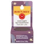 Burt's Bees Original Overnight Intensive Lip Treatment, Moisturizing, Restorative, Reduces Fine Lines, Vitamin E, Ceramides Oils, Natural Origin Lip Care, 0.25 Oz. - Image 2
