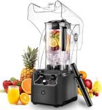 Commercial Blender for Smoothies, 2.5HP Motor, Stainless Steel Blade, 80oz Pitcher for Shakes, Smoothies, Ice Crushing, Frozen Drinks, 15 Speeds, Self-Cleaning, Grey - Image 2