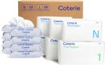 Coterie Baby Wipes + Diapers Kit, Size 1 (99 Count) & Size Newborn Diapers (93 Count), 8 Pack (448) Baby Wipes with 99% Water, Plant Based Materials, Hypoallergenic for Sensitive Skin - Image 2