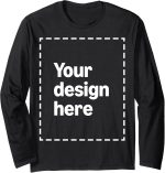 Custom Long Sleeve T-Shirt with Your Image for Men and Women by Modify by Amazon Merch on Demand - Image 2