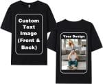 Custom T-Shirts for Men Women, Unisex T-Shirt for Adults Design Your Own, Customized Photo Text Logo Gift - Image 2