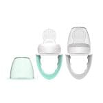 Dr. Brown's Fresh First Silicone Feeder, Mint & Grey, 2 Count - Image 2