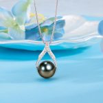 Gifts for women Mom her Girlfriend grandma Wife on Christmas Day Mothers Day Valentines Birthday Gifts Wedding Gift Jewelry Anniversary Tahitian Black Pearl Necklaces - Image 2