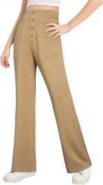 Girls School Uniform Pants Straight Stretchy Dress Pants Size 6-15 Years - Image 2
