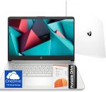 Hp Ultrabook 14 Laptop with Free Microsoft 365 • 16GB RAM • Intel 4-Core CPU • 1.1TB Storage (64GB OnBoard w/ 64GB External + 1TB OneDrive) • Windows 11 w/o Earphones • White - Image 2