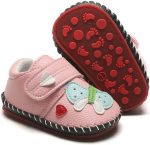 HsdsBebe Baby Boys Girls Pu Leather Hard Bottom Walking Sneakers Toddler Rubber Sole First Walkers Infant Cartoon Slippers Crib Shoes - Image 2