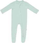 KYTE BABY Unisex Zipper Closure Footies, Rayon Made From Bamboo, 0-24 Months - Image 2