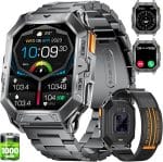 LIGE Smart Watch with 1000 mAh Battery, 2.13" AMOLED Full Touch Screen Military Smart Watches for Men with Make/Answer Call/110 Sports Modes/5ATM Waterproof Watch/Sleep Monitor, iOS Android - Image 2
