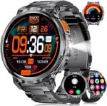 LIGE Smart Watches for Men with 730mAh Battery, 1.85" HD Smart Watch with Flashlight/Make/Answer Call/120+Sports Mode Fitness Tracker/Sleep Monitoring, iOS Android Waterproof Military SmartWatches - Image 2
