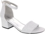LONDON FOG Women's Nikki Low Two Piece Block Heel Dress Shoe Ladies Ankle Strap Pump Sandal - Image 2
