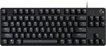 Logitech G413 TKL SE Mechanical Gaming Keyboard - Compact Backlit Keyboard with Tactile Mechanical Switches, Anti-Ghosting, Compatible with Windows, macOS - Black Aluminum - Image 2