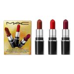 MAC Everyday Luxury Mini Lustreglass Lipstick Trio, Red, 3 Piece Set - Image 2