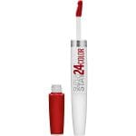 Maybelline Super Stay 24, 2-Step Liquid Lipstick Makeup, Long Lasting Highly Pigmented Color with Moisturizing Balm, Keep It Red, Red, 1 Count - Image 2