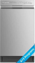 Midea MDF18A1AST Built-in Dishwasher with 8 Place Settings, 6 Washing Programs, Stainless Steel Tub, Heated Dry, Energy Star - Image 2