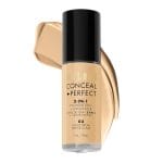 Milani Conceal + Perfect Liquid Foundation - Light Beige, 1 Fl. Oz. Cruelty-Free, Water-Resistant, Oil-Free, Medium-To-Full Coverage, Satin Matte Finish - Image 2
